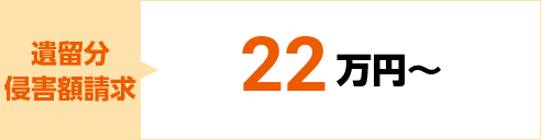 遺留分侵害額請求 22万円～